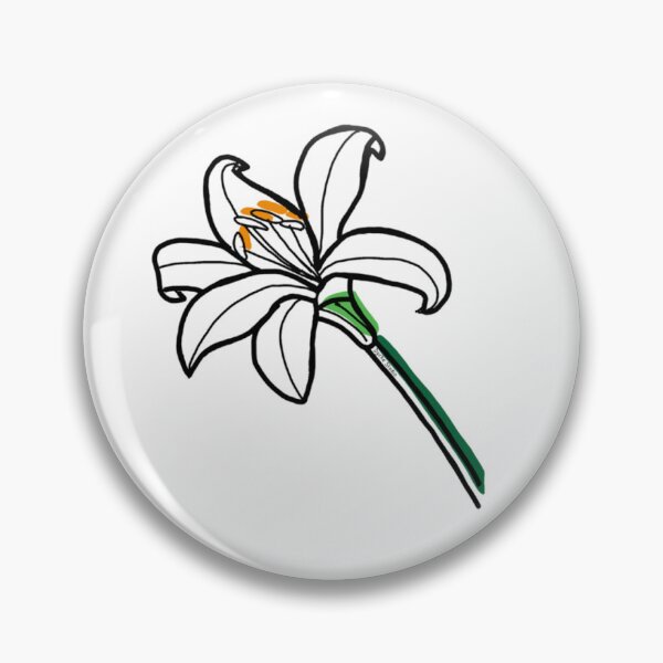 Item preview, Minimalist Lily Line Art Flower designed and sold by Dyche Studio.