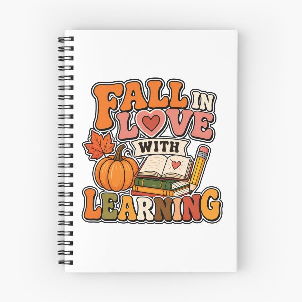 Item preview, Fall in Love with Learning Pumpkin Autumn Retro Teacher designed and sold by WeirdlyMild.