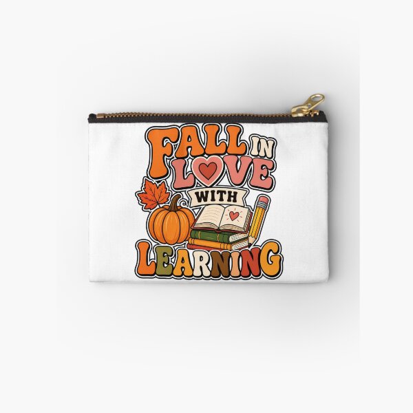 Item preview, Fall in Love with Learning Pumpkin Autumn Retro Teacher designed and sold by WeirdlyMild.