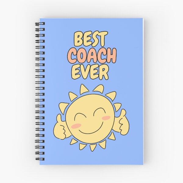 Item preview, BEST COACH EVER Cute Sun Pastel Blue designed and sold by HugSomeNettles.