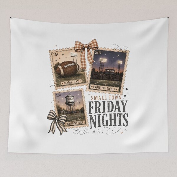Item preview, Small Town Friday Nights Shirt, Vintage Football Game Day Tee, Friday Night Lights Graphic Shirt, Hometown Pride Gift designed and sold by Catspeachy.