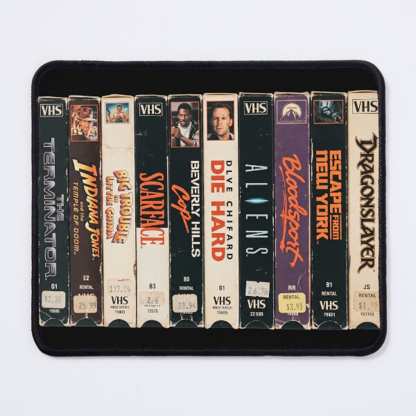 Item preview, Retro VHS Tape Stack Nostalgia Art designed and sold by The Mellonaire.