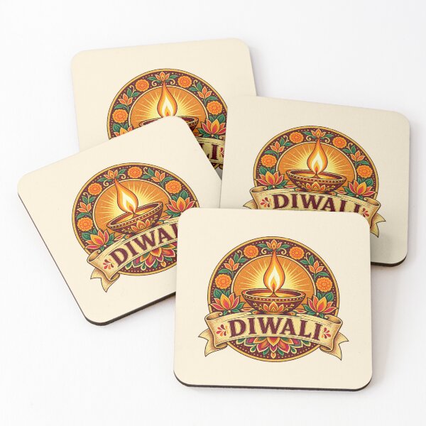 Item preview, Diwali Diya Retro Badge – Vintage Festival of Lights Design designed and sold by Globalcitytees.