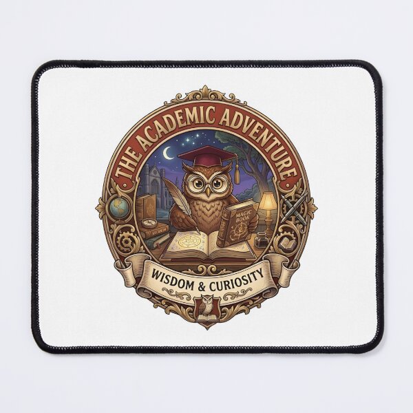 Item preview, Cute Cartoon Wise Owl Student Back To School Vintage Emblem designed and sold by eihabo.