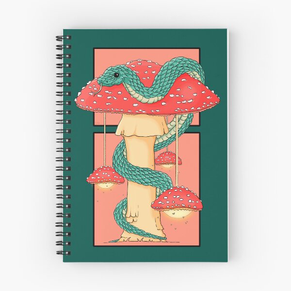 Item preview, Snake on a Mushroom - Mushroom Lamps designed and sold by ElisGhosts.