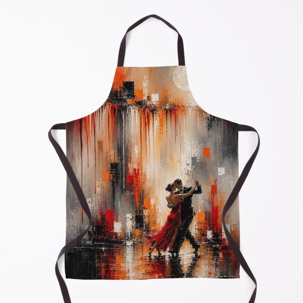 Item preview, Midnight Tango in Red – Modern Tango Dancers Painting designed and sold by Joey Santiago.