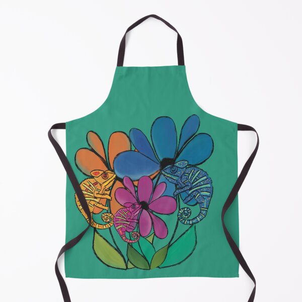 Item preview, Trippy Chameleon Flowers: Vibrant Pop Art Nature designed and sold by La Galleria della Mente.