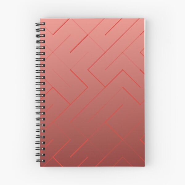 Item preview, Diagonal Labyrinth Drift – Modern Geometric Maze Ombre Pattern - Red designed and sold by Frohyou.