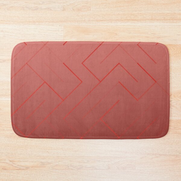 Item preview, Diagonal Labyrinth Drift – Modern Geometric Maze Ombre Pattern - Red designed and sold by Frohyou.