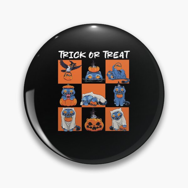 Item preview, Trick or Treat Halloween Cats Pumpkin Ghost Witch Spooky Cat designed and sold by Mind-Drift.