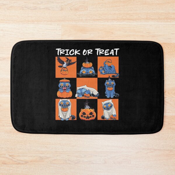 Item preview, Trick or Treat Halloween Cats Pumpkin Ghost Witch Spooky Cat designed and sold by Mind-Drift.