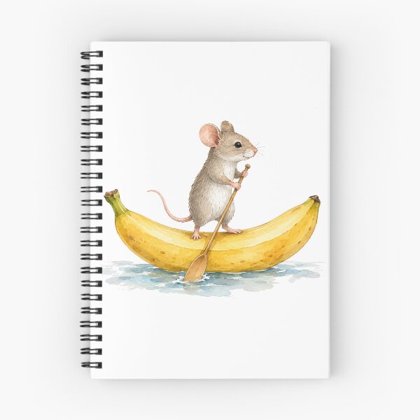 Item preview, Mouse while stand-up paddling on a banana designed and sold by Kisho.