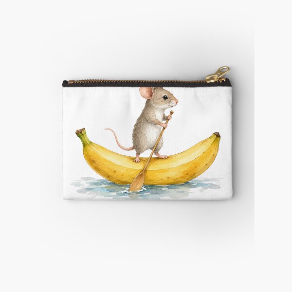 Item preview, Mouse while stand-up paddling on a banana designed and sold by Kisho.