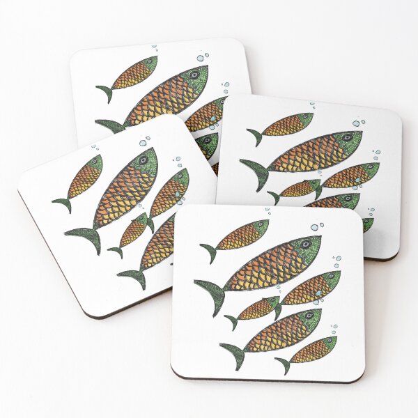 Item preview, School of Fish Underwater Illustration designed and sold by La Galleria della Mente.