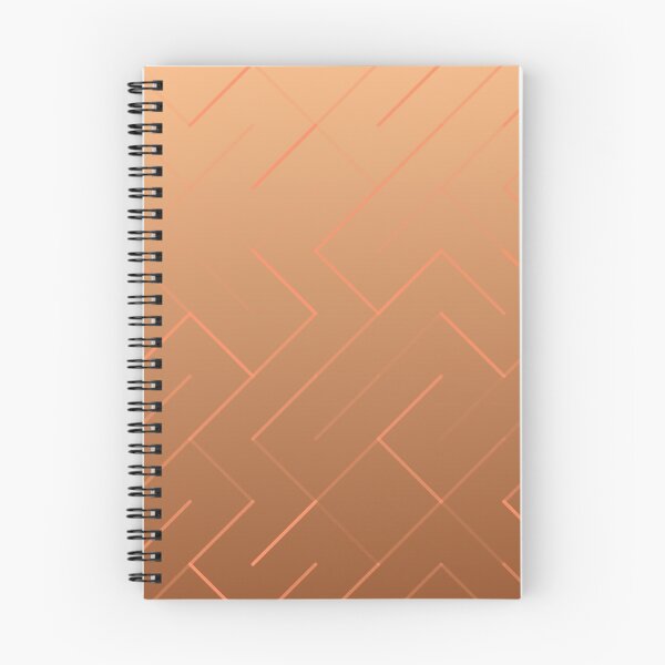 Item preview, Diagonal Labyrinth Drift – Modern Geometric Maze Ombre Pattern - Orange designed and sold by Frohyou.