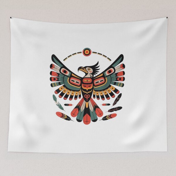 Item preview, Thunderbird Native American Tribal Art Vintage Inspired designed and sold by roartusa.