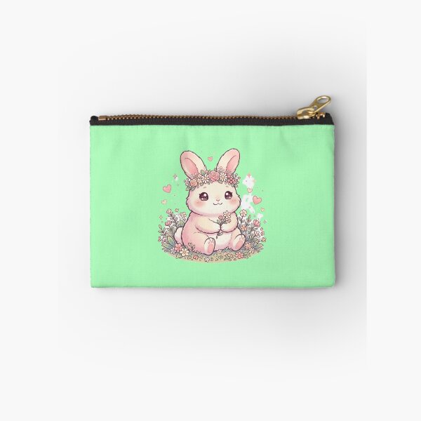 Item preview, Kawaii Bunny Flower Crown Cute Pastel Animal designed and sold by Tinydoodlenest .
