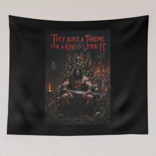 Item preview, They Built a Throne for a King Barbarian designed and sold by Lineer22.