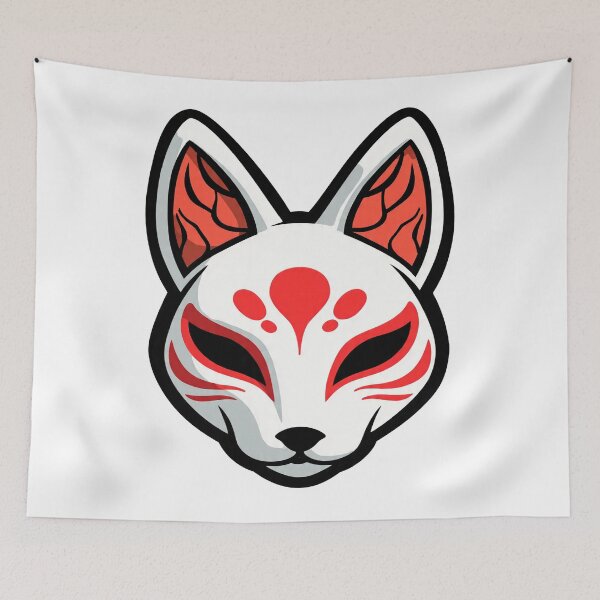 Item preview, japanese kitsune mask designed and sold by chickencute.