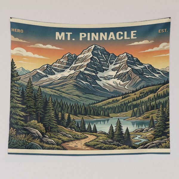 Item preview, Vintage-Style Rocky Mountain and Forest Landscape designed and sold by Solomon-Ent-144.