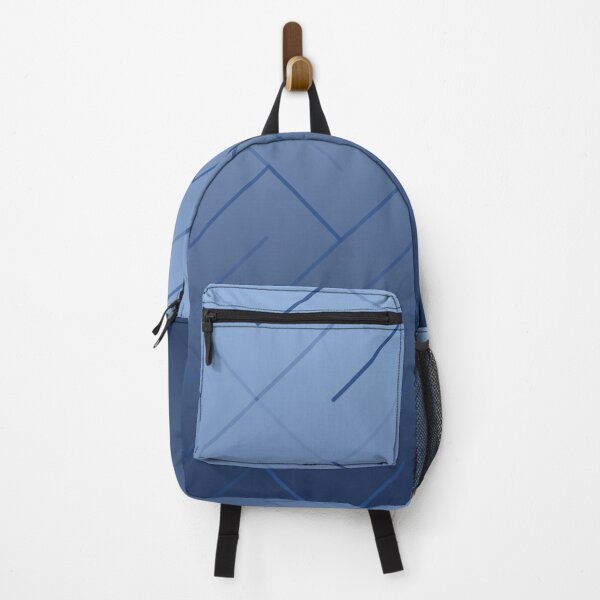Item preview, Diagonal Labyrinth Drift – Modern Geometric Maze Ombre Pattern - Blue designed and sold by Frohyou.