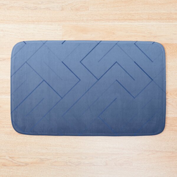 Item preview, Diagonal Labyrinth Drift – Modern Geometric Maze Ombre Pattern - Blue designed and sold by Frohyou.