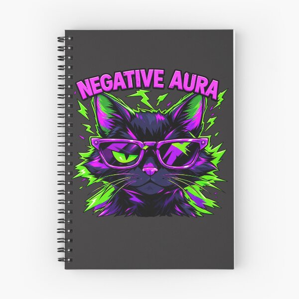 Item preview, Negative Aura – Certified Bad Vibes Cat designed and sold by Artiviose.