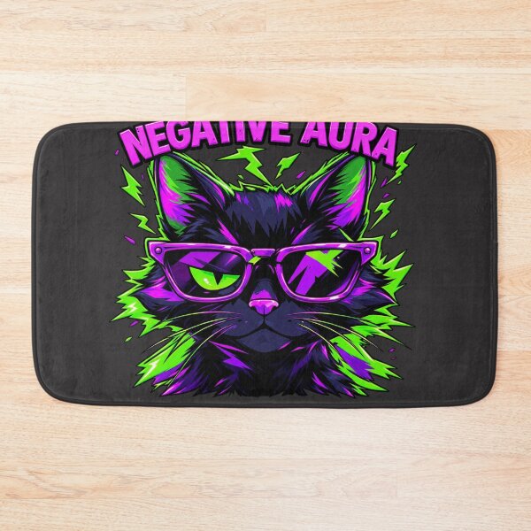 Item preview, Negative Aura – Certified Bad Vibes Cat designed and sold by Artiviose.