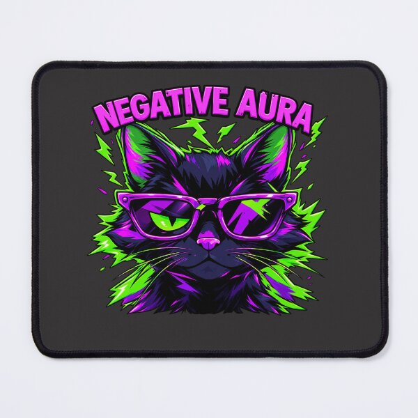 Item preview, Negative Aura – Certified Bad Vibes Cat designed and sold by Artiviose.