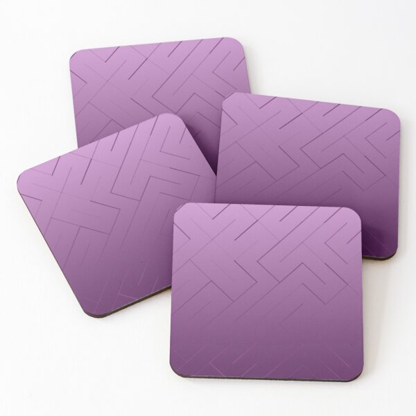 Item preview, Diagonal Labyrinth Drift – Modern Geometric Maze Ombre Pattern - Purple designed and sold by Frohyou.