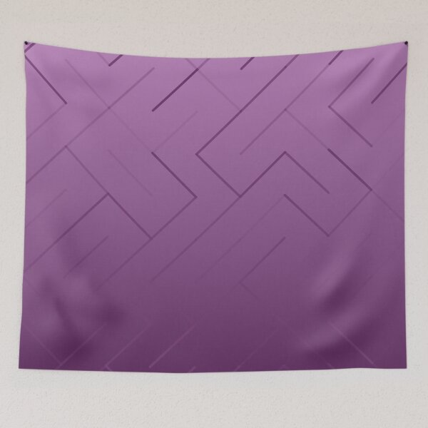 Item preview, Diagonal Labyrinth Drift – Modern Geometric Maze Ombre Pattern - Purple designed and sold by Frohyou.