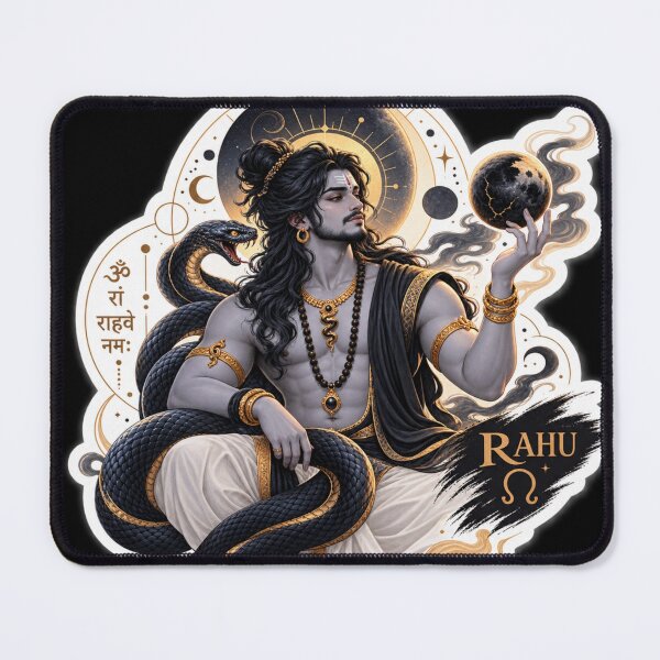 Item preview, Rahu Eclipse Deity Sticker | Vedic Astrology Cosmic Art designed and sold by Ashutoshwarade.