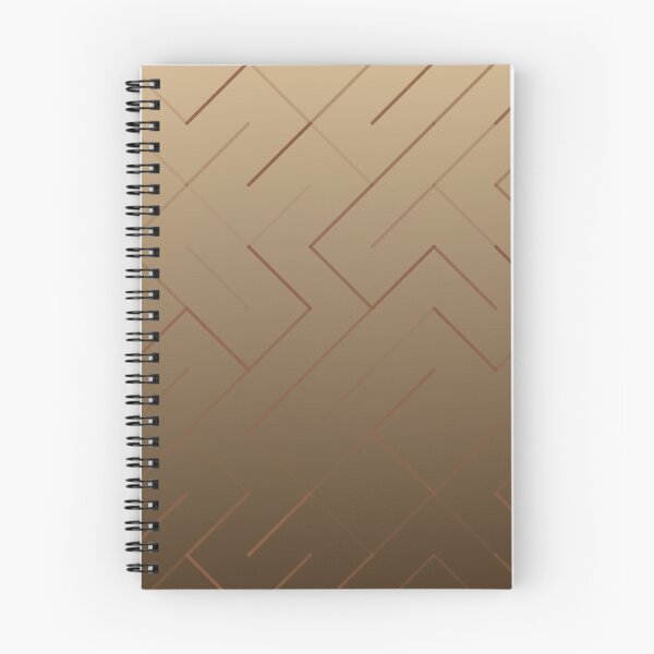 Item preview, Diagonal Labyrinth Drift – Modern Geometric Maze Ombre Pattern - Brown designed and sold by Frohyou.
