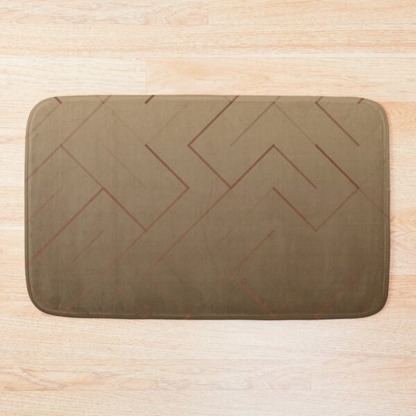 Item preview, Diagonal Labyrinth Drift – Modern Geometric Maze Ombre Pattern - Brown designed and sold by Frohyou.