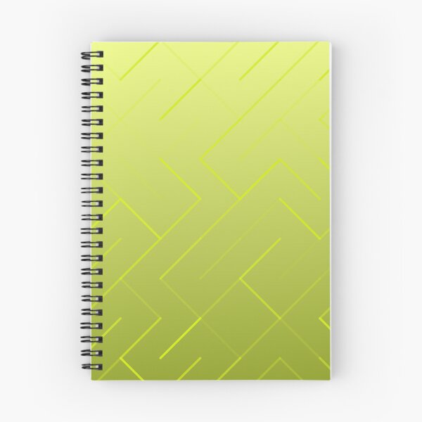 Item preview, Diagonal Labyrinth Drift – Modern Geometric Maze Ombre Pattern - Chartreuse designed and sold by Frohyou.