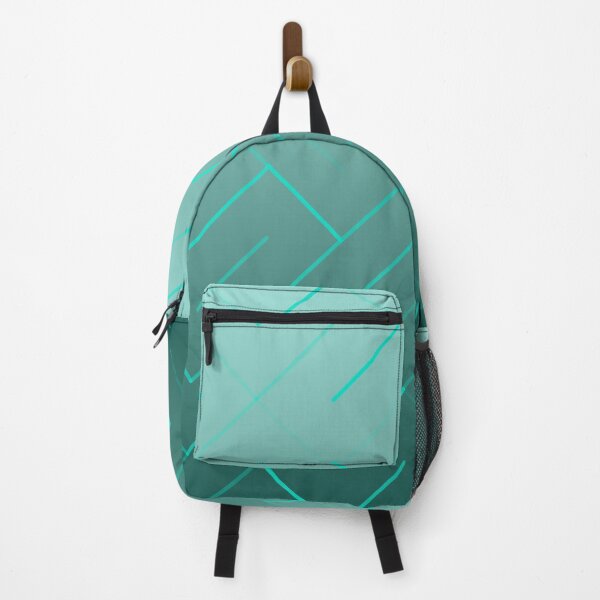Item preview, Diagonal Labyrinth Drift – Modern Geometric Maze Ombre Pattern - Teal designed and sold by Frohyou.
