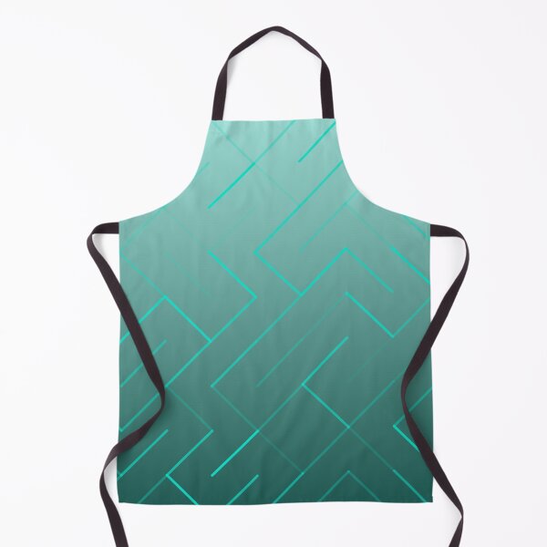 Item preview, Diagonal Labyrinth Drift – Modern Geometric Maze Ombre Pattern - Teal designed and sold by Frohyou.