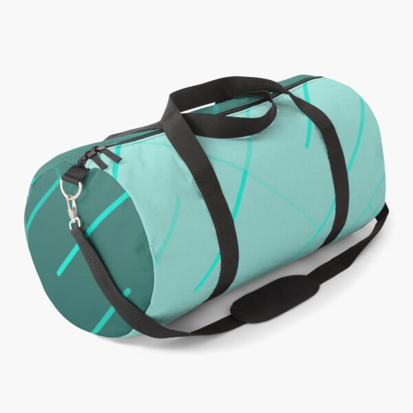 Item preview, Diagonal Labyrinth Drift – Modern Geometric Maze Ombre Pattern - Teal designed and sold by Frohyou.