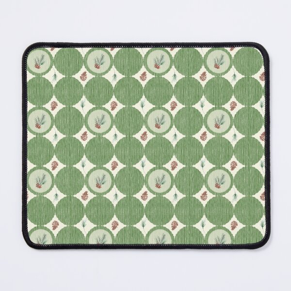 Item preview, Retro Christmas Pine Cones and Boughs-Green Woodland Pattern designed and sold by horizonandpine.