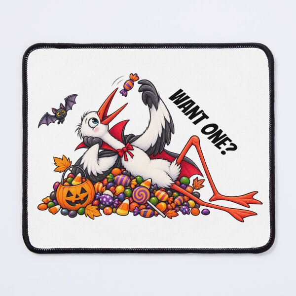 Item preview, Want One? – Cute Halloween Stork with Candy Witch Hat designed and sold by Buli89.