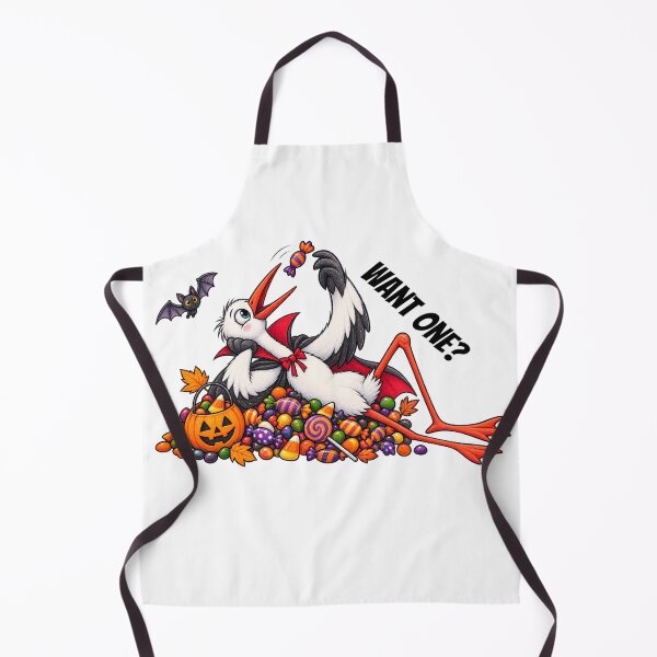 Item preview, Want One? – Cute Halloween Stork with Candy Witch Hat designed and sold by Buli89.