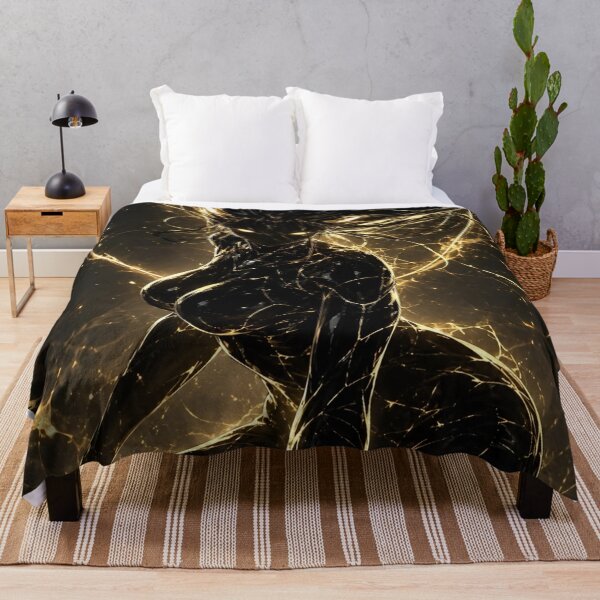 Item preview, Golden Void Empress – Dark Fantasy Cosmic Goddess Black Gold Anime Art designed and sold by Dyan4.