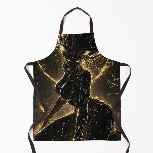 Item preview, Golden Void Empress – Dark Fantasy Cosmic Goddess Black Gold Anime Art designed and sold by Dyan4.