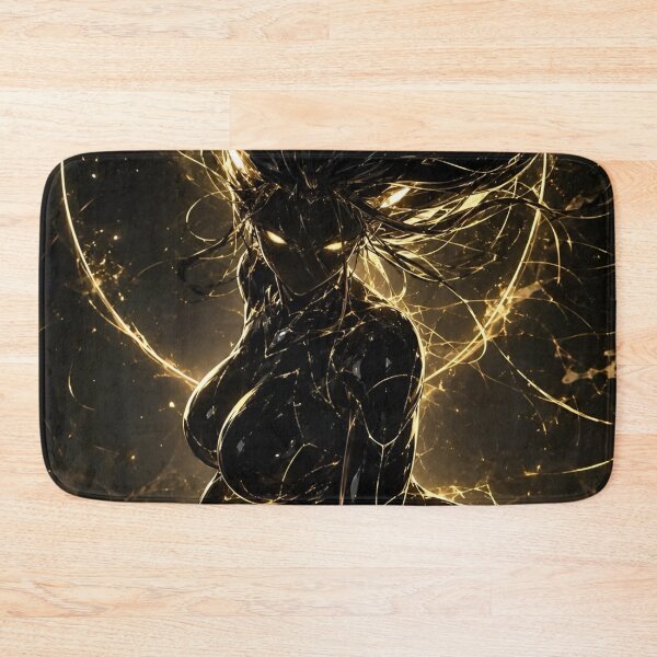 Item preview, Golden Void Empress – Dark Fantasy Cosmic Goddess Black Gold Anime Art designed and sold by Dyan4.