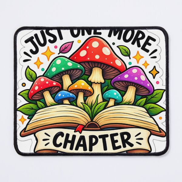 Item preview, Just One More Chapter – Magical Mushroom Reading designed and sold by Kushwaha18.