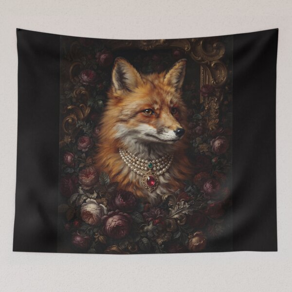 Item preview, Royal Red Fox Ruby Necklace designed and sold by The Real Beast Art.