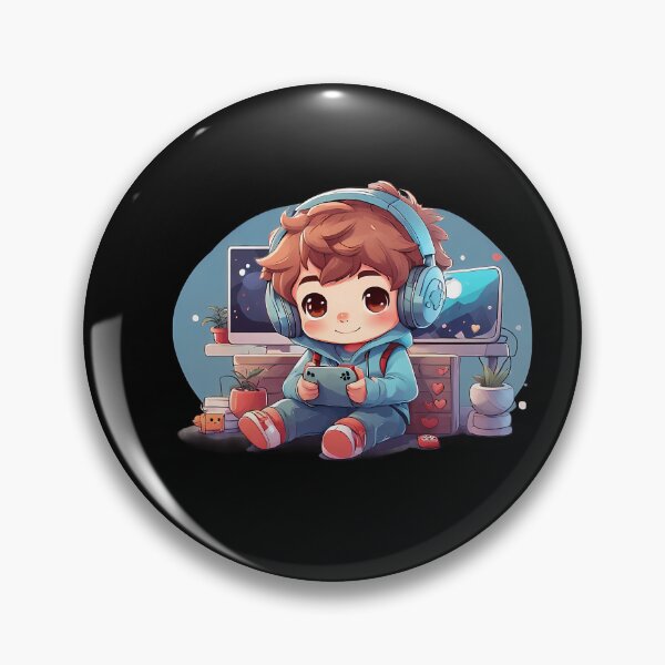 Item preview, Cute Cozy Gamer Boy 240 designed and sold by nguyetngatron.