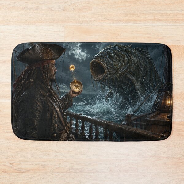 Item preview, Curse Of The Golden Boilie - Funny Pirate Fishing Parody designed and sold by GeekAnglerStore.