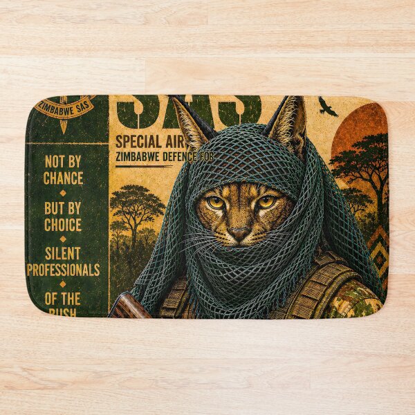 Item preview, Special Forces Cat Posters - Zimbabwe Defence Forces SAS (ZW) designed and sold by OPERATOR-7794.