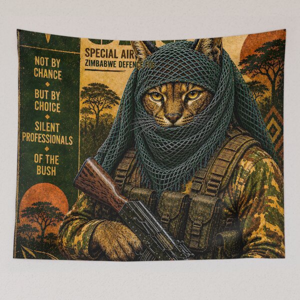 Item preview, Special Forces Cat Posters - Zimbabwe Defence Forces SAS (ZW) designed and sold by OPERATOR-7794.